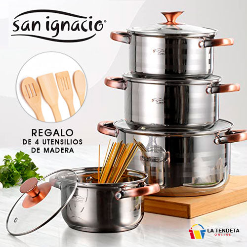 Batería de cocina San Ignacio 8 piezas – La Tendeta Online